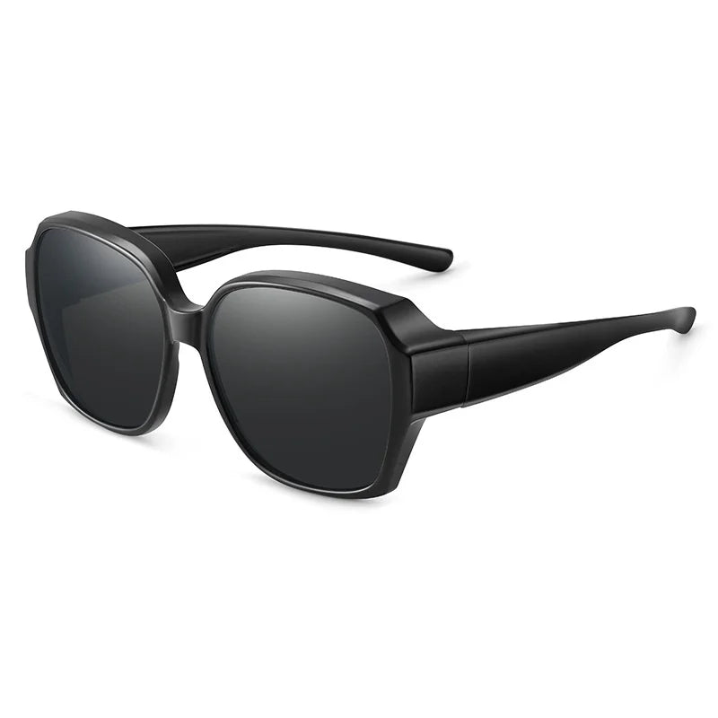 Trend Driving Polarized Sunglasses for Men Women Fit over Glasses Wrap around Sunglasses Square Shades UV400 Goggles
