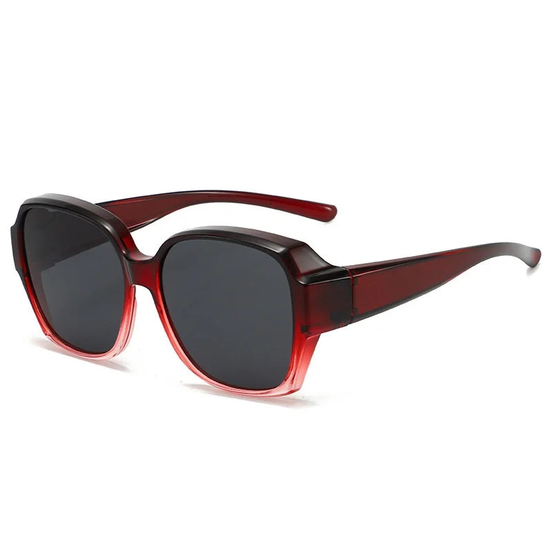 Trend Driving Polarized Sunglasses for Men Women Fit over Glasses Wrap around Sunglasses Square Shades UV400 Goggles