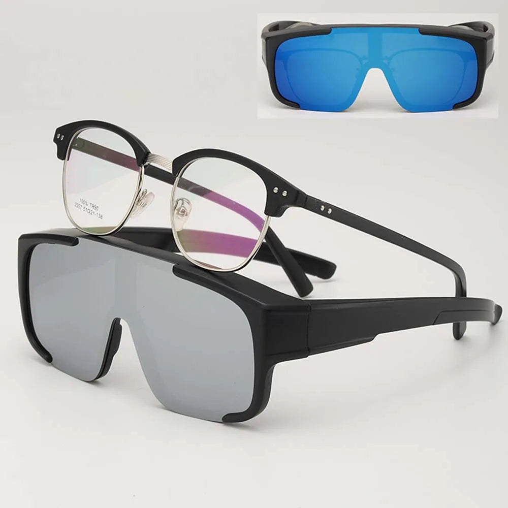 Men Wrap around Fit over Sunglasses Myopia Hyperopia Glasses Cover for Cycling Fishing Driving Women 2025 New Eyepiece