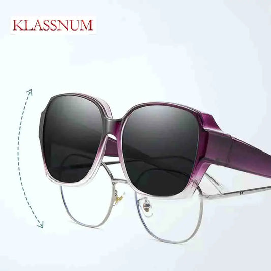 Trend Driving Polarized Sunglasses for Men Women Fit over Glasses Wrap around Sunglasses Square Shades UV400 Goggles