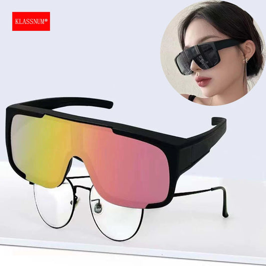 Men Wrap around Fit over Sunglasses Myopia Hyperopia Glasses Cover for Cycling Fishing Driving Women 2025 New Eyepiece